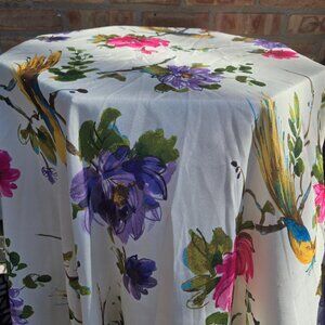 Round 60" Floral Tablecloth